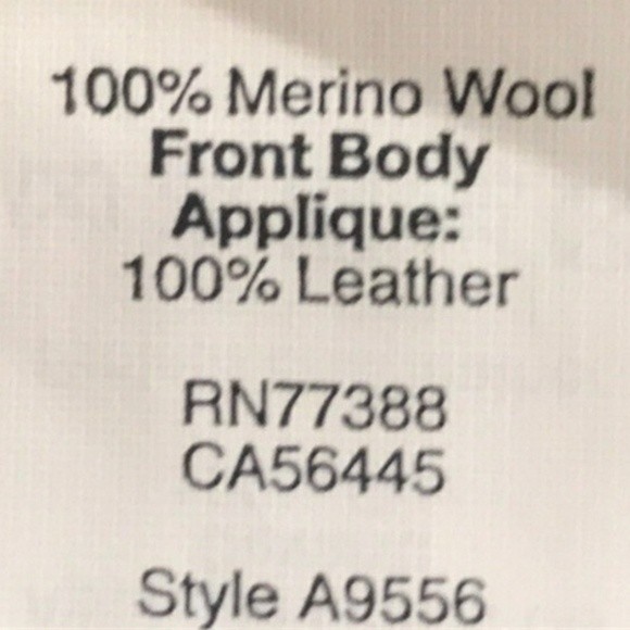 Madewell Merino Wool Pullover Sweater Leather Patch Ribbed Knit Top Small - Picture 7 of 7